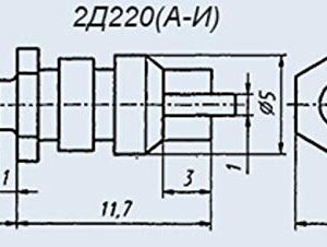 Silicon diodes 2D220E USSR 1 pcs