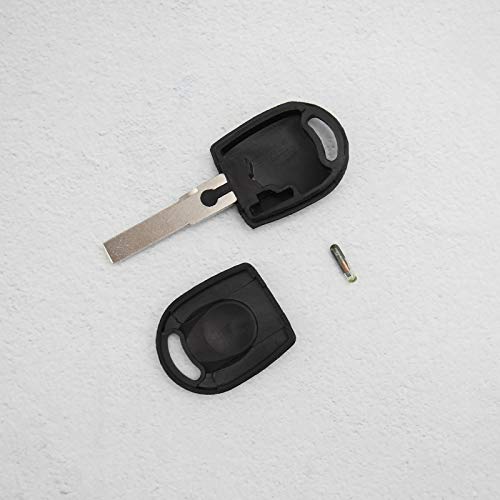 Car Key Case Fob Shell with Immobilizer ID48 Transponder Chip Uncut Key Blank Kit Vehicle Remote Key Replacement Spare Parts