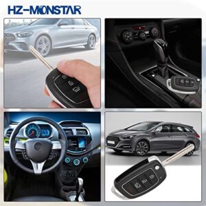 HZ-MONSTAR 4 Buttons Remote Flip Key Fob, Car Key Fob Keyless Entry Remote Compatible with Hyundai 2015 2016 2017 Sonata OEM Remote Key, P/N: 95430-C1010/433 MHz TQ8-RKE-4F16