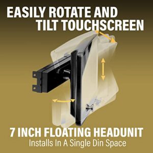 Sound Storm Laboratories DD7CPA-S Car Audio Stereo System - Apple CarPlay, Android Auto, Single Din with 7 Inch Touchscreen, Bluetooth Audio & Calling Head Unit, No CD Player, Radio Receiver