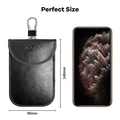 MONOJOY RFID Pouch Faraday Bags: Faraday Bag for Key Fob RFID Blocking Pouch RFID Key Fob Faraday Pouch for Key Fob Key Fob Protector | RFID Blocking Faraday Pouch Faraday Key Fob Key Fob Blocker