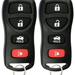 KeylessOption Keyless Entry Remote Control Car Key Fob for Nissan Infiniti KBRASTU15 (Pack of 2)