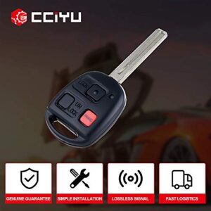 CCIYU for Lexus Key Fob Keyless Ignition Uncut 3 Buttons for Lexus Rx300 Keyless Entry Remote Fob 1999-2003 for Lexus Rx300 Series Remote Keyless Entry OE Adp12548701s n14tmtx1 Set of1