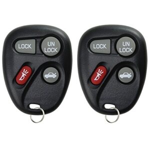 keylessoption keyless entry remote key fob replacement for 10443537 (pack of 2)