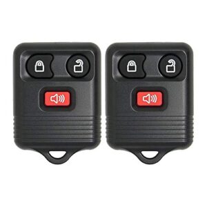 keyless2go replacement for keyless entry car key fob vehicles that use 3 button cwtwb1u331, self-programming – 2 pack