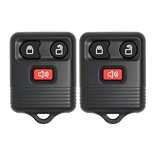 Keyless2Go Replacement for Keyless Entry Car Key Fob Vehicles That Use 3 Button CWTWB1U331, Self-Programming - 2 Pack