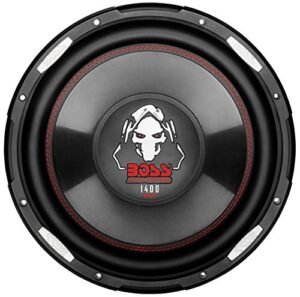 boss audio systems p120f 1400 watt, 12 inch , single 4 ohm voice coil, shallow mount car subwoofer