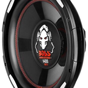 BOSS Audio Systems P120F 1400 Watt, 12 Inch , Single 4 Ohm Voice Coil, Shallow Mount Car Subwoofer