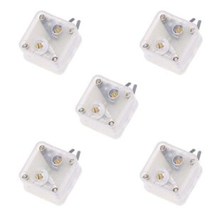 acxico 5pcs 223p duplex radio variable capacitor 60pf/140pf 2.1mm hole shaft for pocket radio accessories