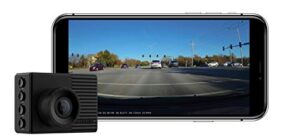 garmin dash cam 56, wide 140-degree field of view in 1440p hd, 2″ lcd screen and voice control, very compact with automatic incident detection and recording