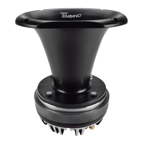 Timpano TPT-DH2000 PRO 2" Exit Compression Driver Horn 200 Watts Continuous Power 8 Ohm Pro Audio Aluminum Horn + Ferrite Driver