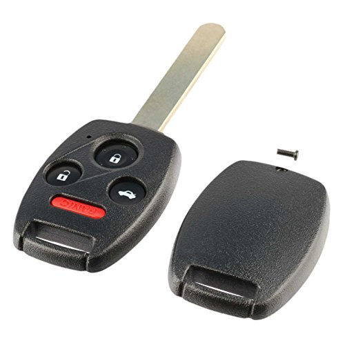 Key Fob Keyless Entry Remote Shell Case & Pad fits Honda Accord Civic Pilot (KR55WK49308, MLBHLIK-1T, N5F-S0084A)