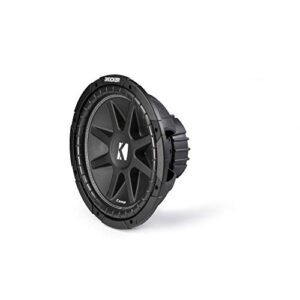 KICKER Comp 12-inch (30cm) Subwoofer, 4-Ohm, RoHS Compliant Bundle