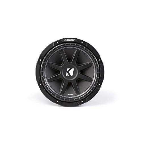 KICKER Comp 12-inch (30cm) Subwoofer, 4-Ohm, RoHS Compliant Bundle