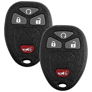 saverremotes key fob compatible for 2007 2008 2009 2010 2011 2012 2013 chevy silverado 1500 2500 3500 keyless remote replacement for ouc60270 ouc60221