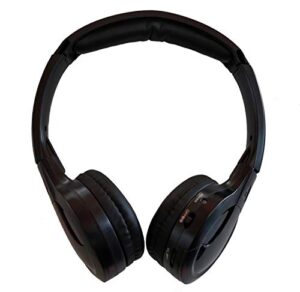 topxceguu a10 ir wireless headphones for car dvd player headrest video,on-ear infrared headphones headset universal (black)
