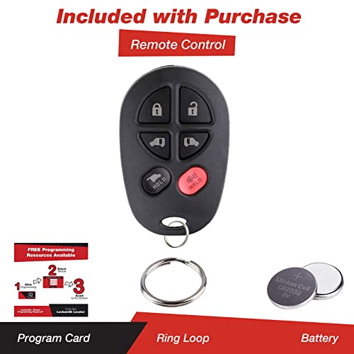 KeylessOption Keyless Entry Remote Control Fob Uncut Car Key For GQ43VT20T