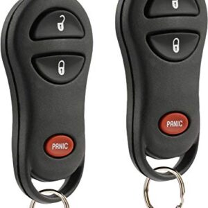 Key Fob Keyless Entry Remote fits Chrysler, Dodge, Plymouth (GQ43VT17T), Set of 2