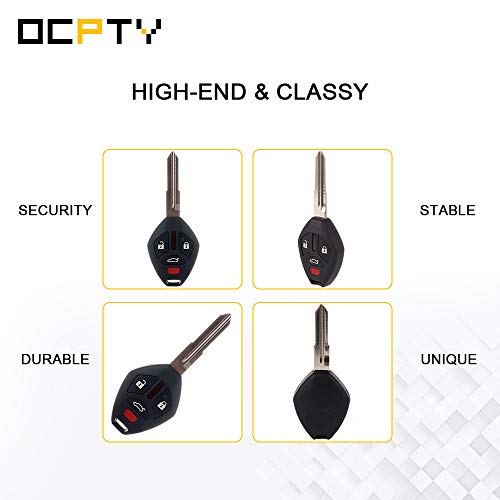 OCPTY 1X Flip Key Entry Remote Control Entry Remote Key Fob Transponder Ignition Key for 07 08 09 10 11 12 for Mitsubishi Eclipse Galant OUCG8D620MA OUCG8D-620M-A 850G-G8D620MA