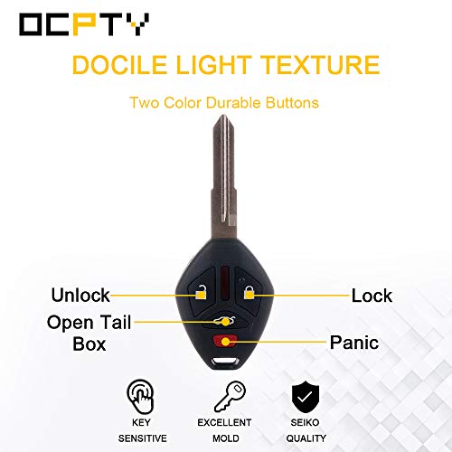 OCPTY 1X Flip Key Entry Remote Control Entry Remote Key Fob Transponder Ignition Key for 07 08 09 10 11 12 for Mitsubishi Eclipse Galant OUCG8D620MA OUCG8D-620M-A 850G-G8D620MA
