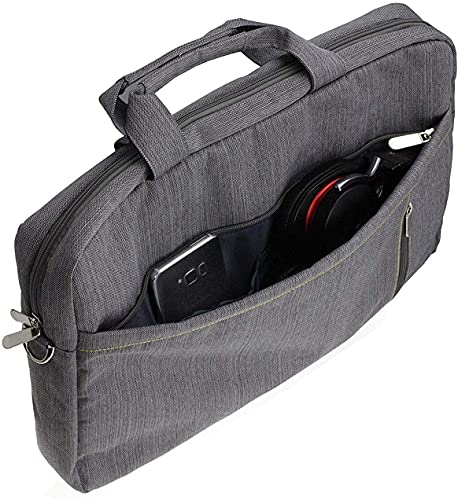 Navitech Grey Sleek Water Resistant Travel Bag - Compatible with DBPOWER 12.5" Portable DVD Player