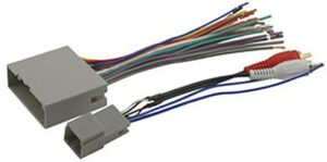 scosche fdk11b compatible with select 2003-08 ford premium sound or audiophile; power/speaker and rca to sub amp input wire harness / connectors