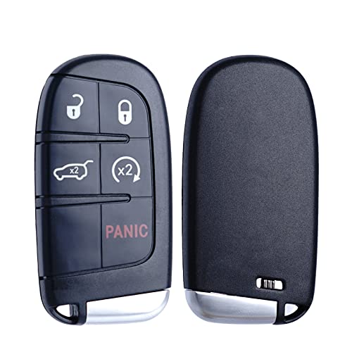 Key Fob Replacement Compatible for Jeep Grand Cherokee 2014 2015 2016 2017 2018 2019 2020 2021 Proximity Smart Key Car Keyless Entry Remote Control Remote Start M3N-40821302 68143505AC 68143505AA