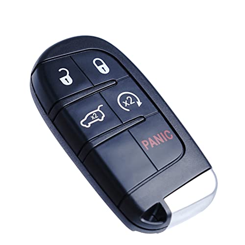 Key Fob Replacement Compatible for Jeep Grand Cherokee 2014 2015 2016 2017 2018 2019 2020 2021 Proximity Smart Key Car Keyless Entry Remote Control Remote Start M3N-40821302 68143505AC 68143505AA