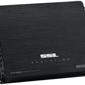 Sound Storm Labs EV4.1600 Evolution 1600 Watt 4 Channel 2 to 8 Ohm Stable Class A B Full Range Bridgeable Mosfet Car Amplifier with Remote Subwoofer Control