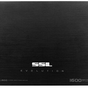 Sound Storm Labs EV4.1600 Evolution 1600 Watt 4 Channel 2 to 8 Ohm Stable Class A B Full Range Bridgeable Mosfet Car Amplifier with Remote Subwoofer Control