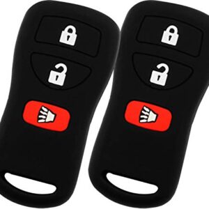 KeyGuardz Keyless Remote Car Key Fob Shell Cover Soft Rubber Case (Pack of 2)