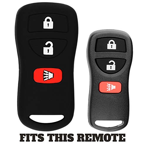 KeyGuardz Keyless Remote Car Key Fob Shell Cover Soft Rubber Case (Pack of 2)