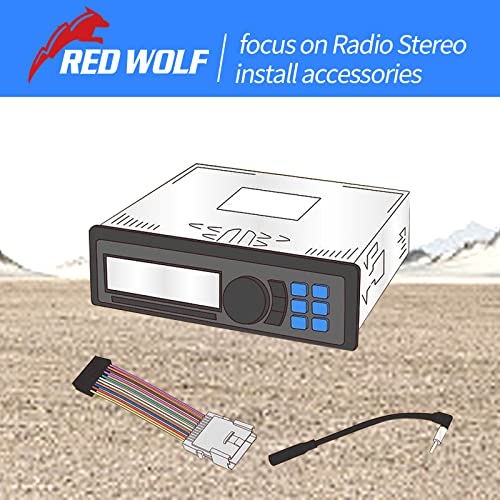 RED WOLF Pioneer 18 Pin Audio Radio Wiring Harness Head Unit Stereo Replacement Connector for Pioneer DEH-P80MP/ P6600R/ P8100R ETC