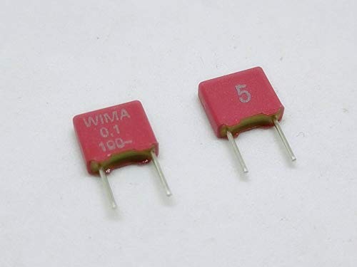 10PCS 0.1uf 100nf 104 100V WIMA MKS2 Audio Grade Metalized Polyester Capacitor