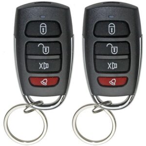 InstallGear Car Alarm Security & Keyless Entry System, Trunk Pop with Two 4-Button Remotes | Door Lock/Unlock, Key Fob. and Alarm | Keyless Entry System Kit for Car/Auto