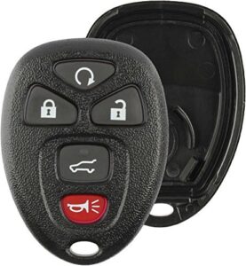 discount keyless replacement shell case and button pad compatible with 15913415, 25839476