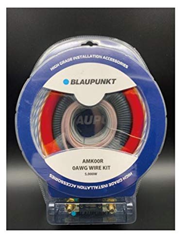 Blaupunkt AMK00R Car Audio Amplifier 0 Gauge Wiring Kit RED