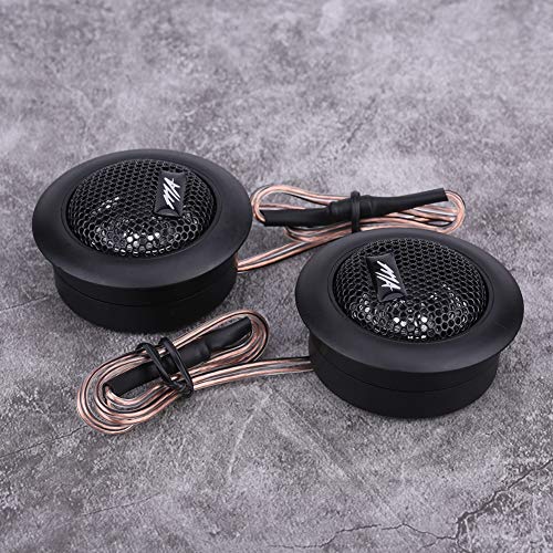 Qiilu Audio Speaker,Pair of 12V 120W Car Mini Super Power Loud Dome Audio Speaker Tweeter Loudspeaker Horn