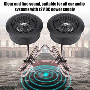 Qiilu Audio Speaker,Pair of 12V 120W Car Mini Super Power Loud Dome Audio Speaker Tweeter Loudspeaker Horn