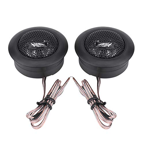 Qiilu Audio Speaker,Pair of 12V 120W Car Mini Super Power Loud Dome Audio Speaker Tweeter Loudspeaker Horn