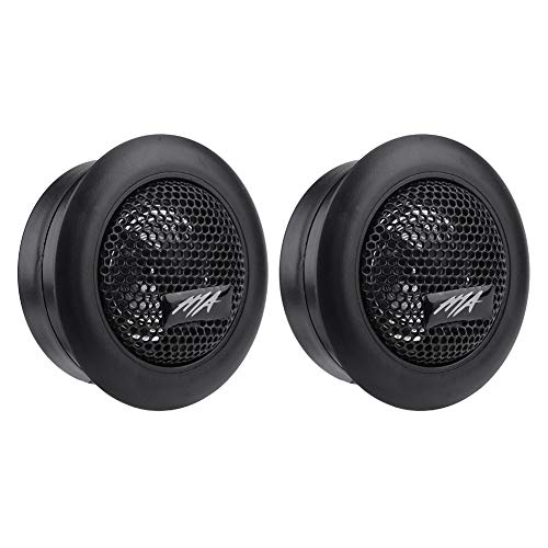 Qiilu Audio Speaker,Pair of 12V 120W Car Mini Super Power Loud Dome Audio Speaker Tweeter Loudspeaker Horn