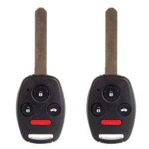 eccpp uncut 313.8mhz keyless entry remote key fob ignition key fob for honda accord cr-v element oucg8d-380h-a (pack of 2)