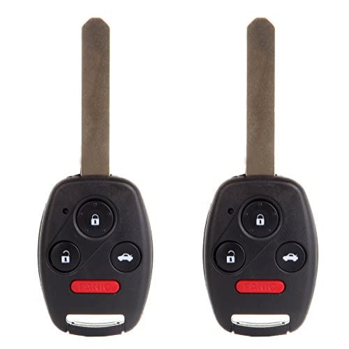 ECCPP Uncut 313.8MHz Keyless Entry Remote Key Fob Ignition Key Fob for Honda Accord CR-V Element OUCG8D-380H-A (Pack of 2)