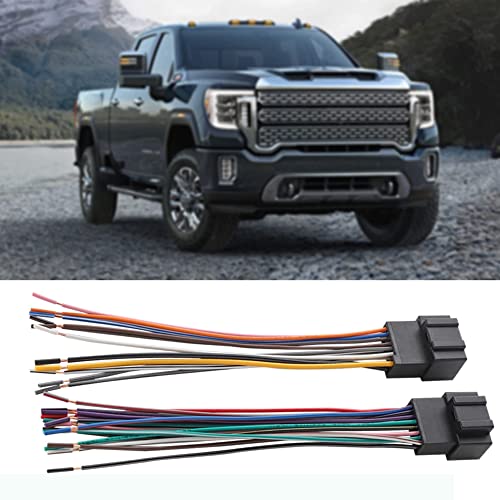 NuIth Aftermarket Radio Wiring Harness Connector Adapter Replacement for GM Chevy 2007-2015, GMC 2006-2017, Buick 2007-2014 Install Car Stereo Wire Cable Plug Non-Amplified System