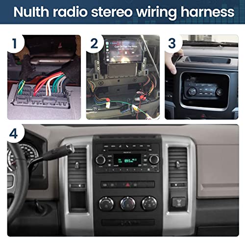 NuIth Aftermarket Radio Wiring Harness Connector Adapter Replacement for GM Chevy 2007-2015, GMC 2006-2017, Buick 2007-2014 Install Car Stereo Wire Cable Plug Non-Amplified System
