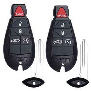 remote key fob fobik replacement fits for dodge challenger 2008 2009 2010 2011 2012 2013 2014 charger 2009-2013 durango 2009-2013 chrysler 300 iyz-c01c keyless entry remote start control