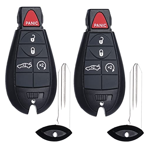 Remote Key Fob FOBIK Replacement Fits for Dodge Challenger 2008 2009 2010 2011 2012 2013 2014 Charger 2009-2013 Durango 2009-2013 Chrysler 300 IYZ-C01C Keyless Entry Remote Start Control