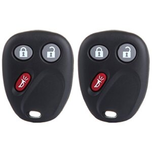 cciyu 2pcs keyless entry remote replacement for gmc sierra yukon/for chevy for avalanche for silverado for suburban for tahoe for equinox/for pontiac torren/for saturn vue/for cadillac (lhj011)