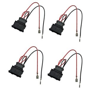 dkmus 2 x pairs speaker wiring harness wire cable vw passat seat golf polo speakers adapter connector adaptor plug