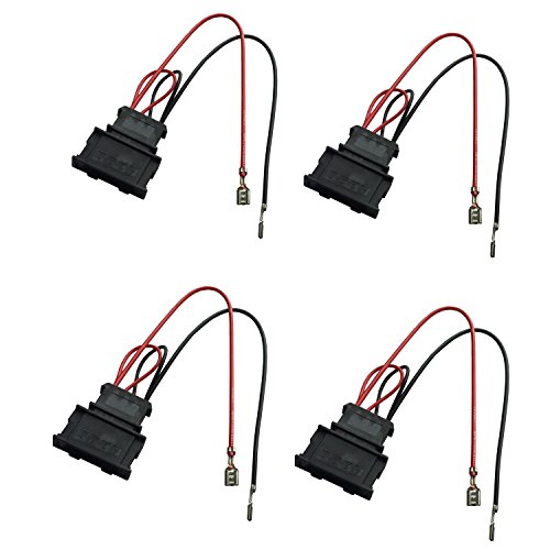 DKMUS 2 X Pairs Speaker Wiring Harness Wire Cable VW Passat Seat Golf Polo Speakers Adapter Connector Adaptor Plug